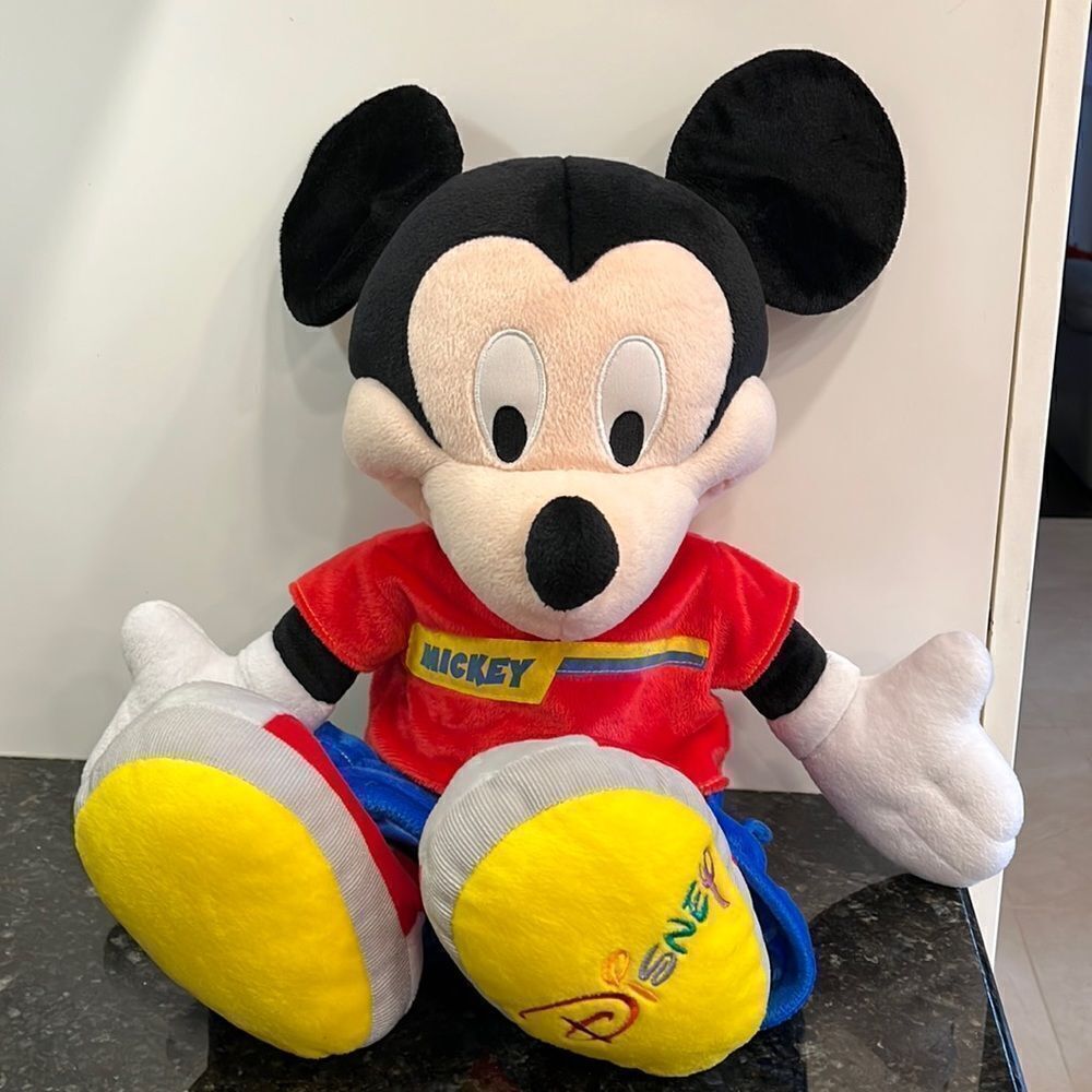 Disney’s Mickey Mouse 2002 Plush Size 25” Mattel Fisher Price Stuffed Do…
